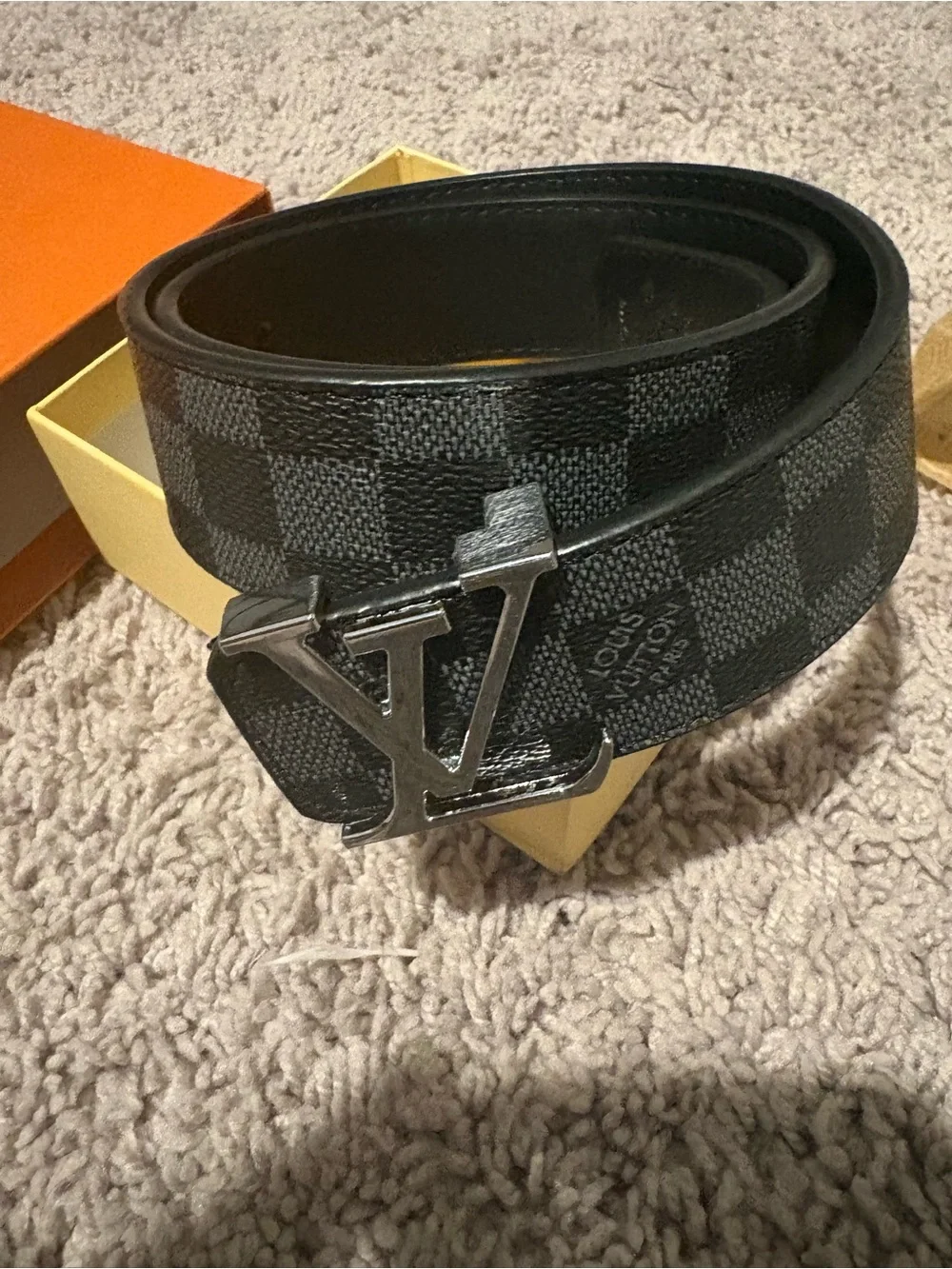Louis Vuitton Orange and Yellow Small Accessory Box